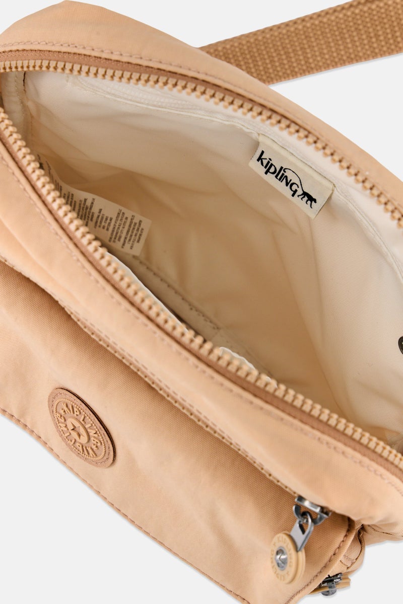 kipling Women Brand Logo  Cross Body Bag, Beige - Image 2